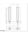 Two Roller Guide With Steel L Bracket and Two 150mm Large Rollers.