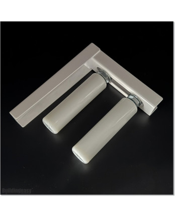 Two Roller Guide With Steel L Bracket and Two 150mm Large Rollers.