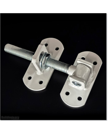 Little gap between the gate and post is possible with this hinge. Distance between post and frame of the gate is 5 to 100mm