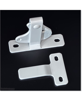 Black colour Padlocable Latch Made of Steel.