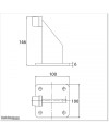 End Stopper For Stop at Opening Pointwith Mounting Plate In White Colour.