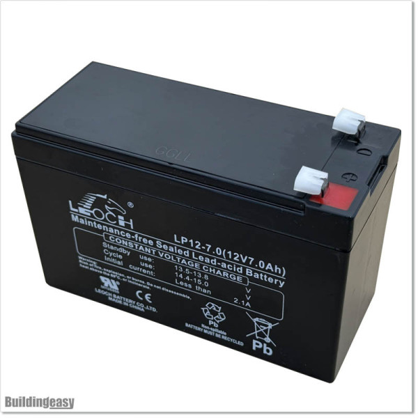 Leoch VRLA-AGM Battery 12V 7Ah